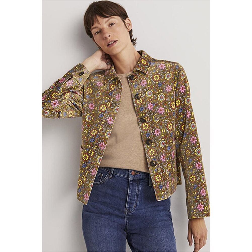 NWT Boden Velvet Chore Jacket Size 6